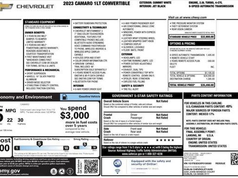 Used 2023 Chevrolet Camaro LT image 4