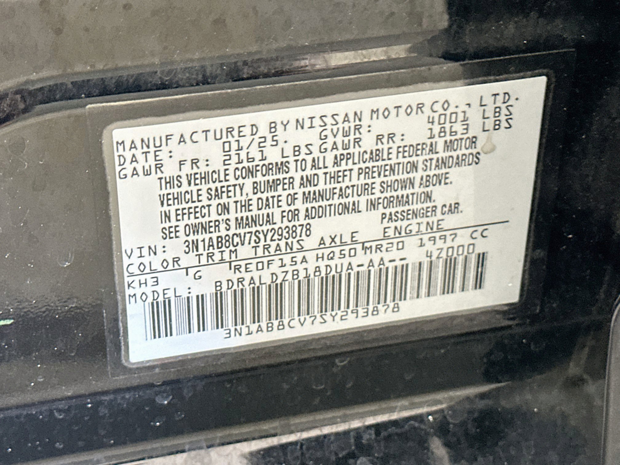 Used 2025 Nissan Sentra SV FWD image 12