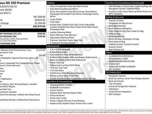 Certified 2026 Lexus NX 350 AWD w/ Accessory Package (2T) image 42