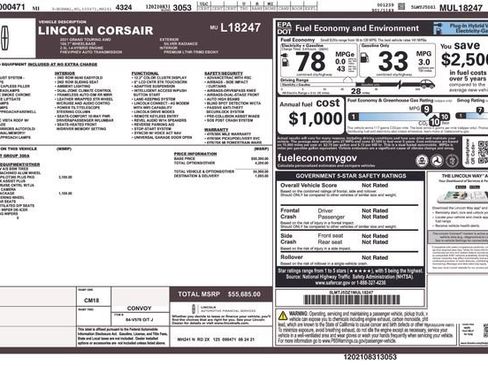 Used 2021 Lincoln Corsair Grand Touring AWD/4WD image 15
