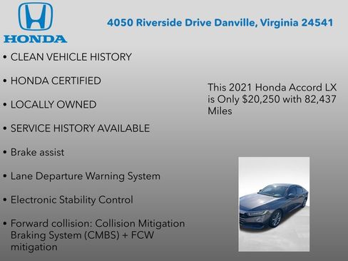 Used 2021 Honda Accord LX image 7