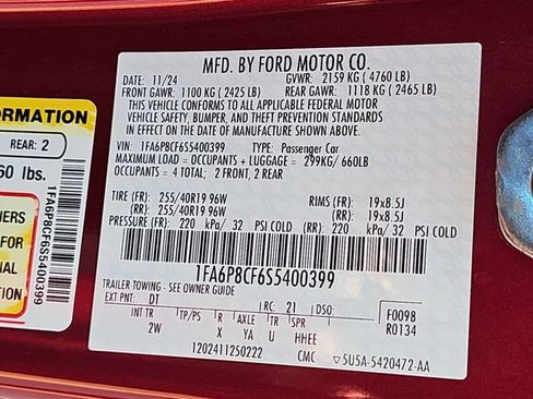 Certified 2025 Ford Mustang GT RWD image 34