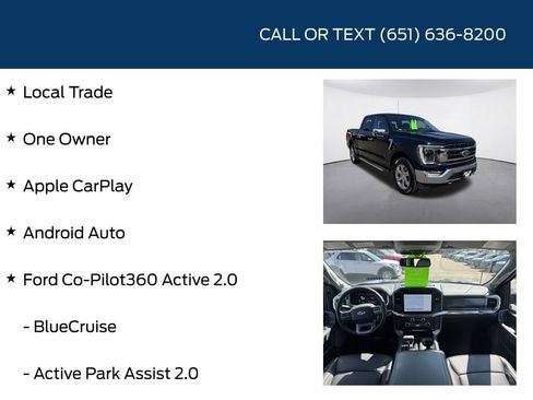 Used 2022 Ford F150 Lariat w/ Equipment Group 502A High AWD/4WD image 5