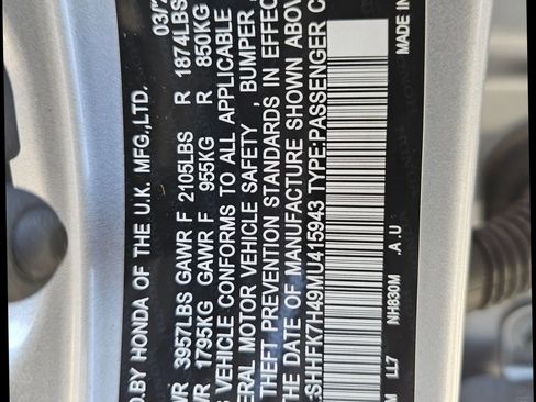 Used 2021 Honda Civic Sport image 27