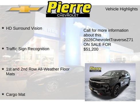 New 2026 Chevrolet Traverse Z71 w/ Enhanced Driving Package AWD/4WD image 23