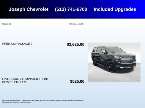 Used 2023 Chevrolet Tahoe Premier w/ Premium Package 2 AWD/4WD image 5