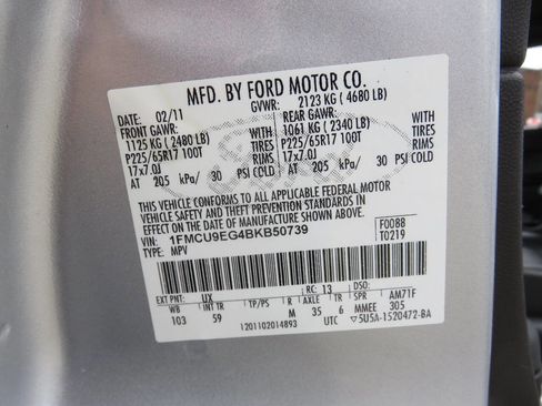 Used 2011 Ford Escape Limited w/ 302A Rapid Spec Order Code image 40