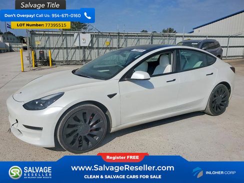 Used 2022 Tesla Model 3 Performance AWD/4WD image 1