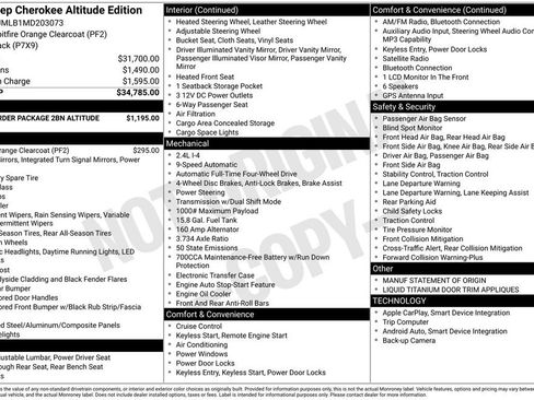 Used 2021 Jeep Cherokee Latitude Plus AWD/4WD image 10