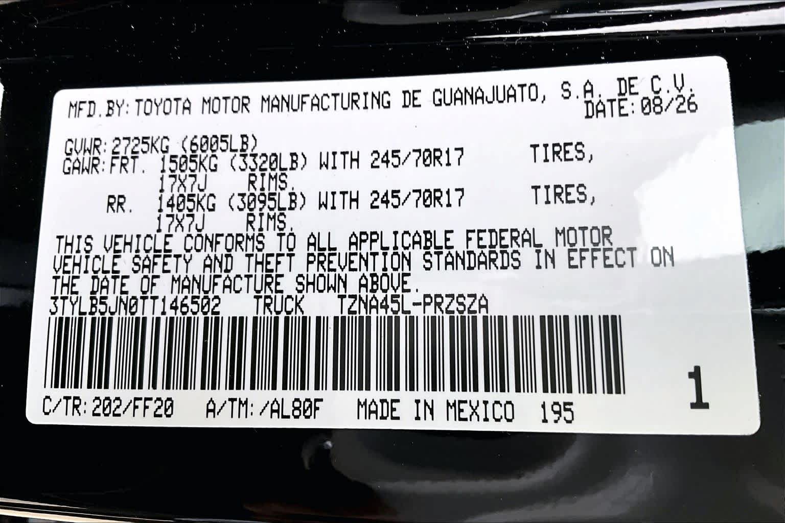 New 2026 Toyota Tacoma SR5 AWD/4WD image 19