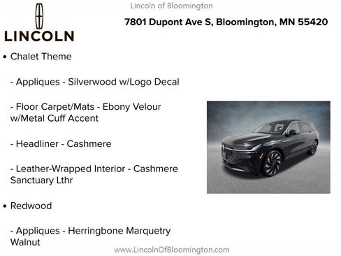 Used 2024 Lincoln Nautilus Black Label w/ Jet Appearance Package (87T) AWD/4WD image 5