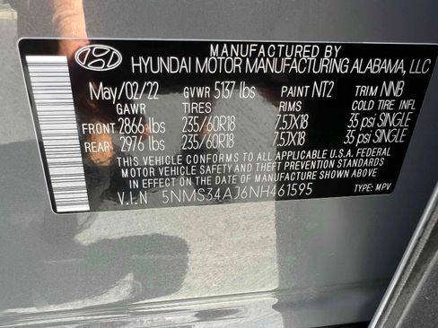 Used 2022 Hyundai Santa Fe SEL w/ Convenience + Premium Package FWD image 17