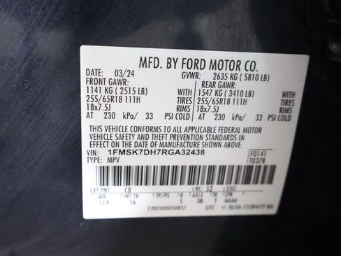 Used 2024 Ford Explorer XLT w/ Equipment Group 202A RWD image 49