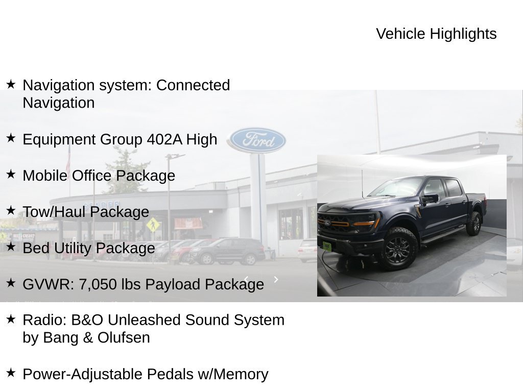 Certified 2025 Ford F150 Tremor w/ Equipment Group 402A High AWD/4WD image 18