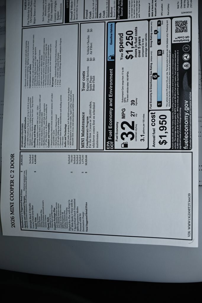 New 2026 MINI Cooper 2-Door Hardtop FWD image 25
