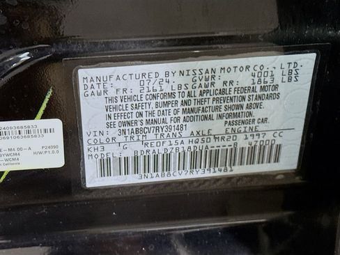 Certified 2024 Nissan Sentra SV image 33