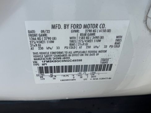 Used 2022 Ford Explorer ST w/ Equipment Group 401A image 27