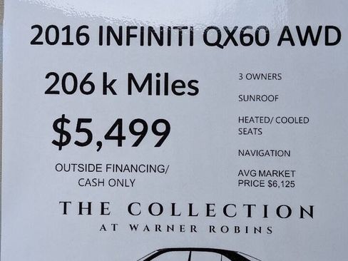 Used 2016 INFINITI QX60 Luxe w/ Premium Plus Package AWD/4WD image 2