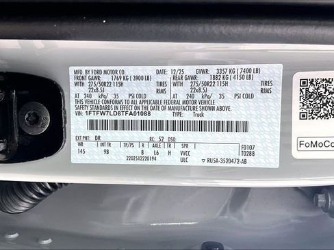 New 2026 Ford F150 Platinum w/ Equipment Group 702A High image 13