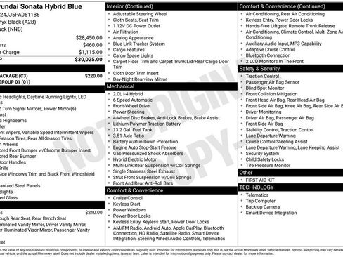 Used 2023 Hyundai Sonata Blue w/ Cargo Package image 7