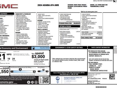 Certified 2024 GMC Acadia AT4 w/ Super Cruise Package