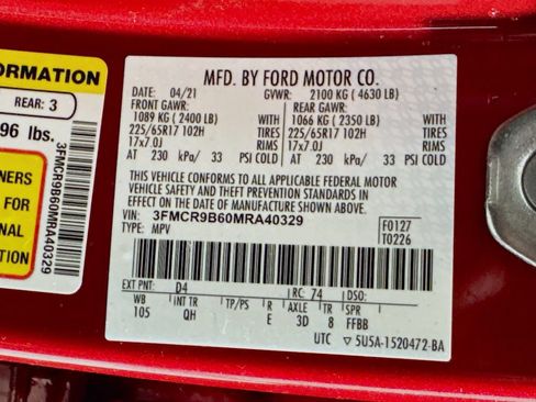 Used 2021 Ford Bronco Sport Big Bend w/ Big Bend Package AWD/4WD image 38