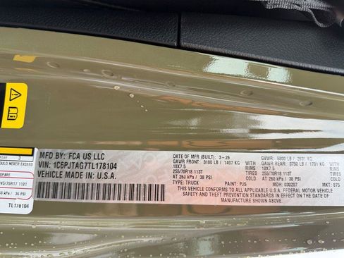 New 2026 Jeep Gladiator Sport AWD/4WD image 19