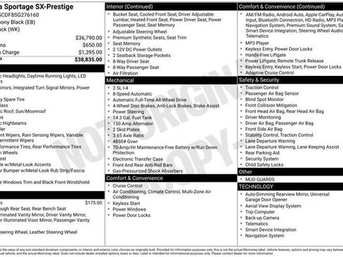 Certified 2025 Kia Sportage SX AWD/4WD image 39