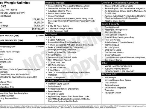 Used 2022 Jeep Wrangler Unlimited Rubicon w/ Trailer Tow Package AWD/4WD image 30