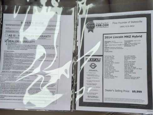 Used 2014 Lincoln MKZ Hybrid w/ Equipment Group 202A Reserve image 37