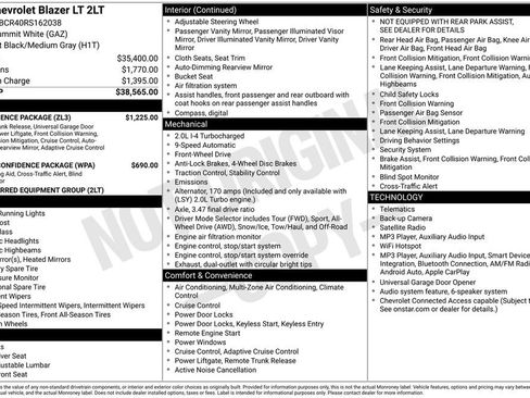 Used 2024 Chevrolet Blazer LT w/ Convenience Package FWD image 42