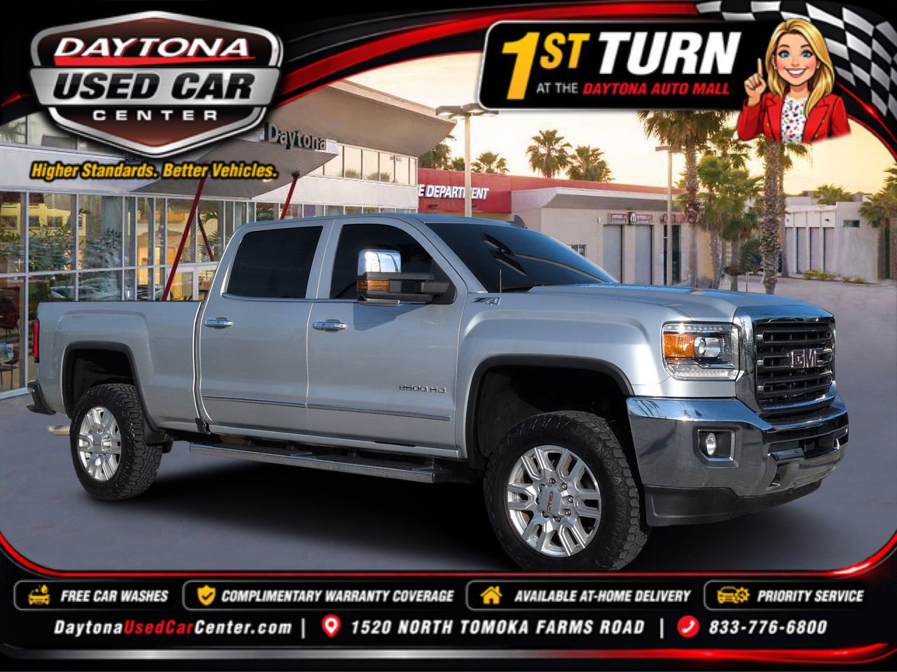Used 2017 GMC Sierra 2500 SLT w/ Suspension Package, Off-Road AWD/4WD image 1