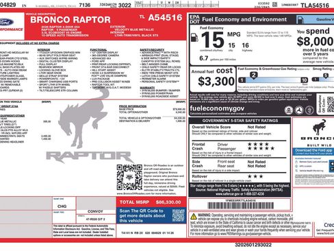 New 2026 Ford Bronco Raptor AWD/4WD image 28