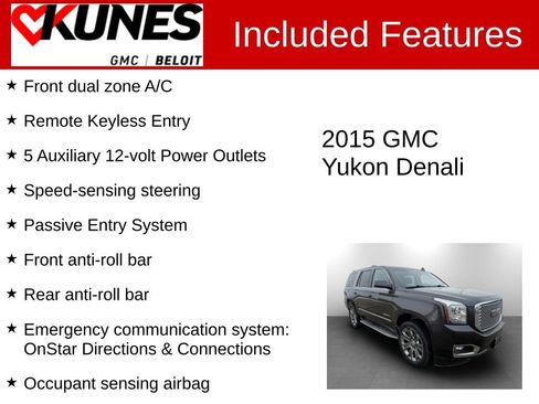Used 2015 GMC Yukon Denali w/ Open Road Package image 3