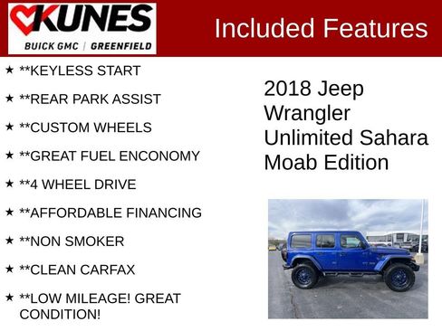 Used 2018 Jeep Wrangler Unlimited Moab w/ Quick Order Package 24M Moab image 3