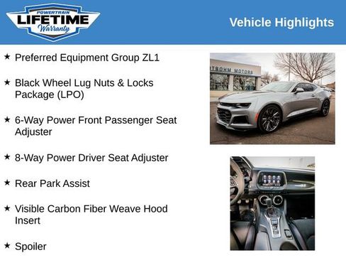 Used 2023 Chevrolet Camaro ZL1 RWD image 2