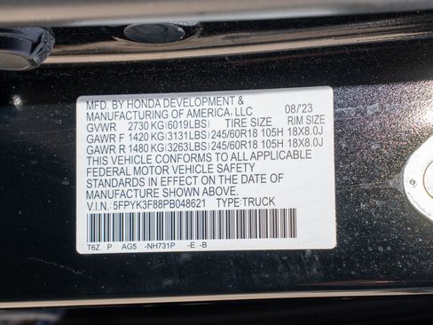 Certified 2023 Honda Ridgeline Black Edition image 39
