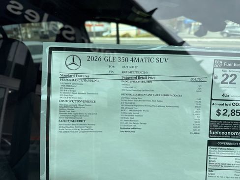 New 2026 Mercedes-Benz GLE 350 4MATIC image 13