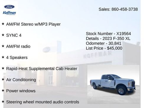 Certified 2023 Ford F350 XL w/ Snow Plow Prep Package AWD/4WD image 10