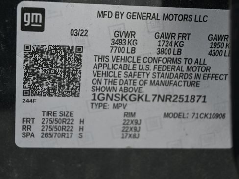 Used 2022 Chevrolet Suburban High Country AWD/4WD image 37