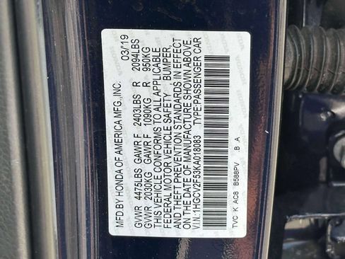 Certified 2019 Honda Accord EX-L image 16