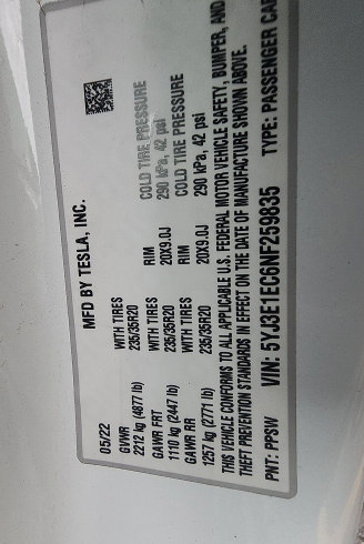 Used 2022 Tesla Model 3 Performance AWD/4WD image 20