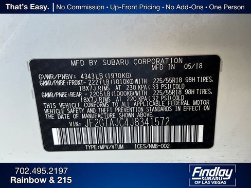 Used 2018 Subaru Crosstrek 2.0i Limited image 33