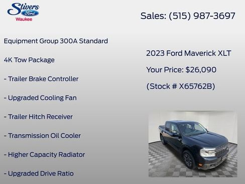 Used 2023 Ford Maverick XLT w/ Equipment Group 300A Standard AWD/4WD image 8