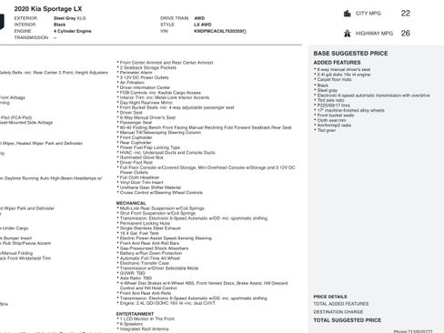 Used 2020 Kia Sportage LX image 3
