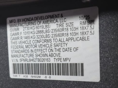 Used 2026 Honda Odyssey EX-L image 30
