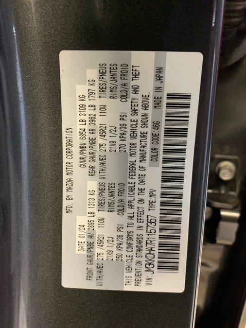Used 2024 MAZDA CX-90 Plug-In Hybrid w/ Premium Pkg AWD/4WD image 64