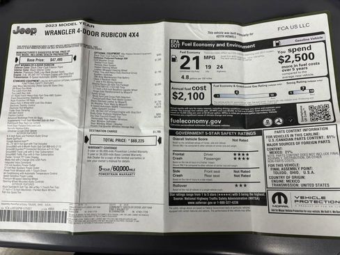 Used 2023 Jeep Wrangler Unlimited Rubicon w/ Xtreme 35 Tire Package AWD/4WD image 40