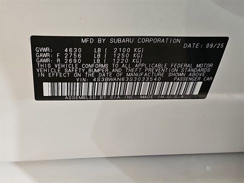 New 2025 Subaru Legacy Limited image 35