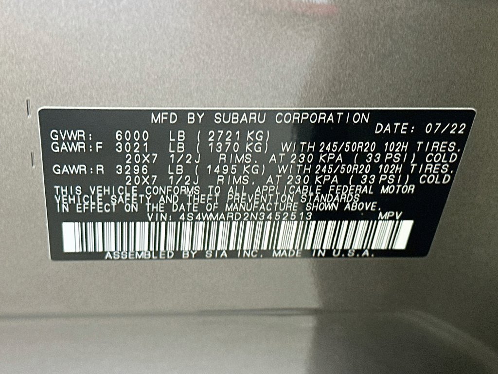 Used 2022 Subaru Ascent Touring AWD/4WD image 37